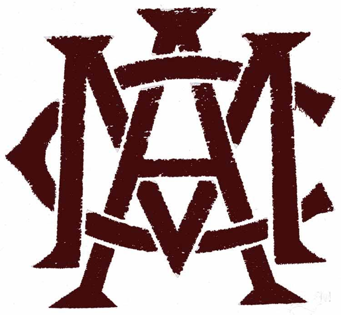 Texas A&M Aggies 1908-1927 Primary Logo vinyl decal